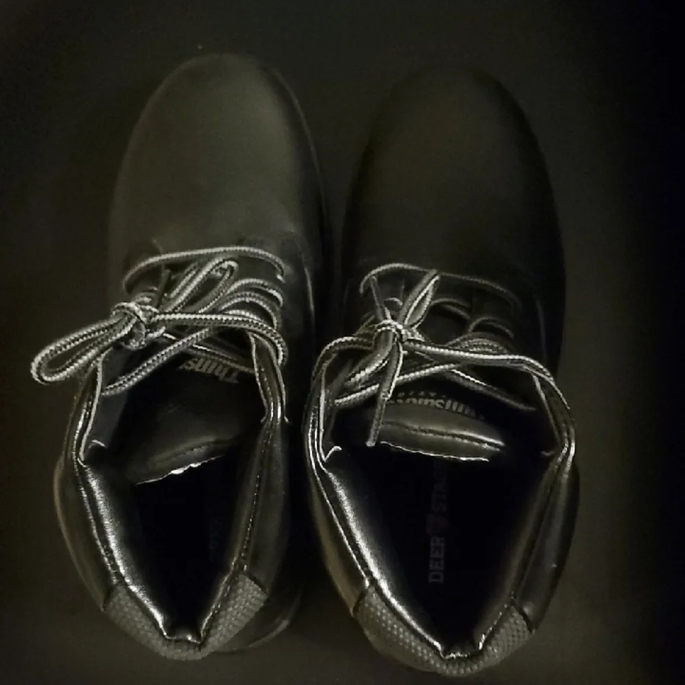 Deer Stags Boots Black Boys Size 5 Wide 5W Size 5 Wide Lace Up‎ Boots Shoes